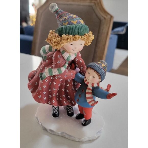 Special Friends Abbey & Sam A Helping Hand SBB #14 Resin Christmas Statue 1998 - Picture 1 of 9